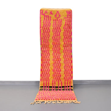 Moroccan Vintage Runner Rug 2.4 x 8 feet / 74 x 245 cm - Ettilux Home